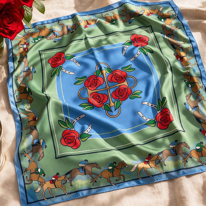 Derby Day Roses Equestrian Scarf