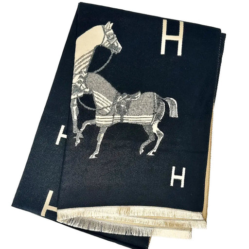 Hyde Park Equestrian Scarf - Black
