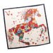 Equestrian Floral Silk Scarf - Cream -28" x 28"