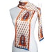 Equestrian Long Silk Scarf - Grand Prix - Spice Orange 