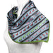 Equestrian Silk Scarf - Blanketed Horses Persian Blue & Green
