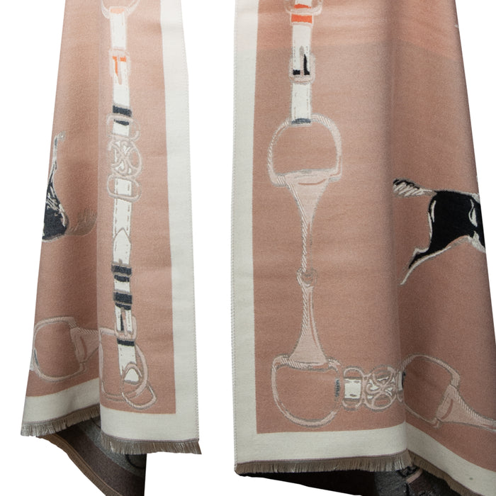 Equestrian Fashion Wrap - Show Jumpers - Taupe & Tan