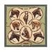 Bridled Horses Equestrian Silk Scarf by Julie Wear - Green