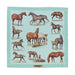 Bluegrass Equestrian Silk Scarf by Julie Wear - Aqua