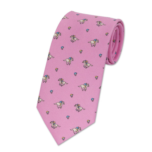 Derby Day Italian Silk Necktie - Pink