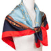 Off to the Races Italian Silk Scarf - Blue