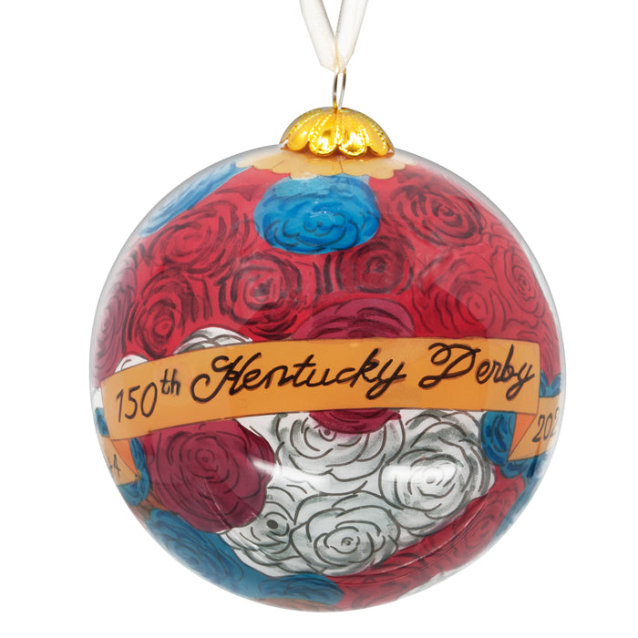 150th Kentucky Derby Limited Edition Ornament - Hand Painted