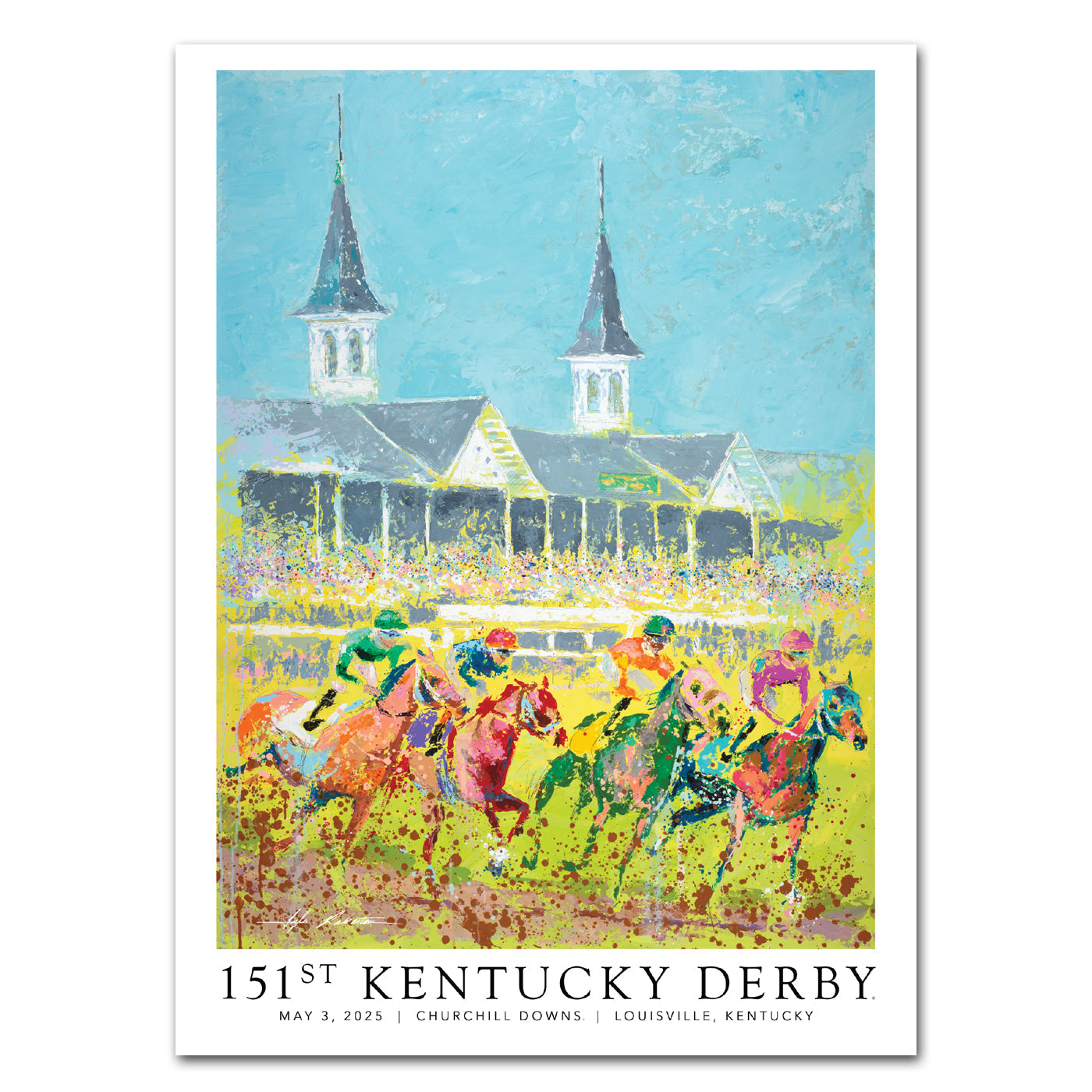 2025 Kentucky Derby Poster - 151st Kentucky Derby Official Art โ Horse ...
