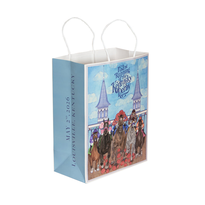 152nd Kentucky Derby Art Paper Gift Bag - Medium