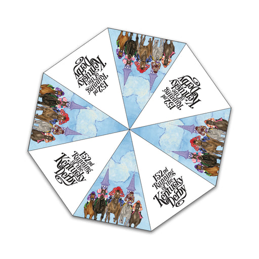 152nd Kentucky Derby Art Golf Umbrella