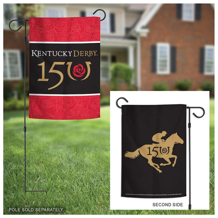 150th Kentucky Derby Garden Flag 2-Sided