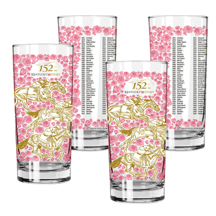 2026 Official 152nd Kentucky Derby Julep Glass - 4 Pack
