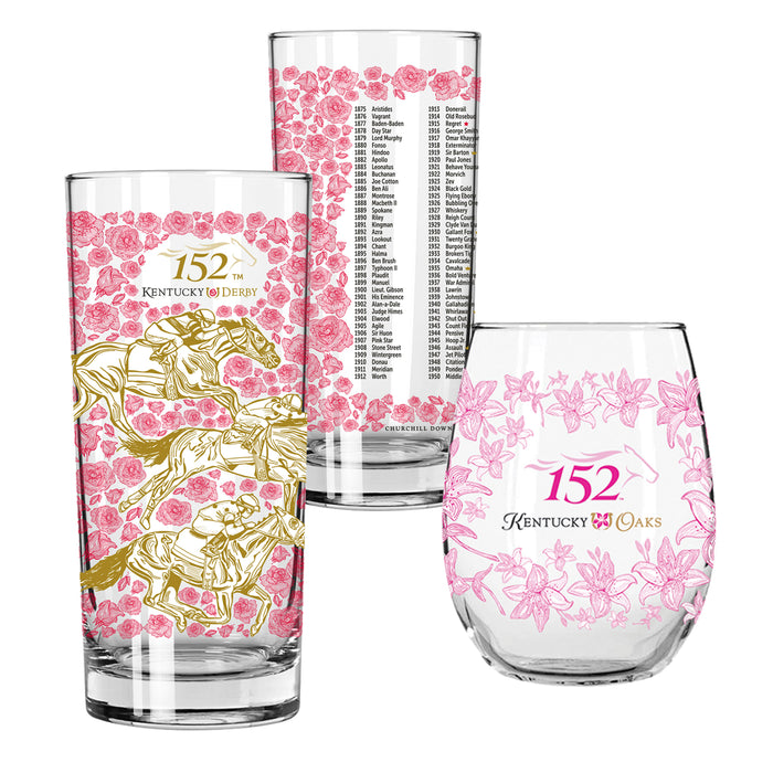 2026 Official 152nd Kentucky Derby & Oaks Glasses - Set