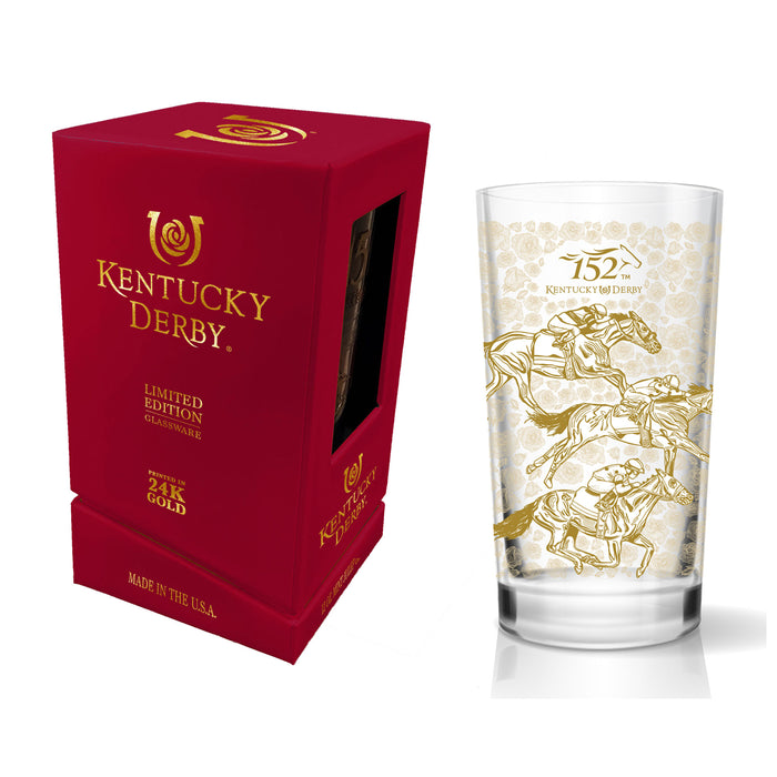 2026 Official 152nd Kentucky Derby 24K Gold Mint Julep Glass - Limited