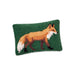 Village Red Fox Small Hooked Accent Pillow