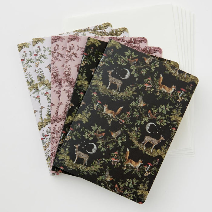 A Night's Tale Woodland Toile Notecards - Pack of 6