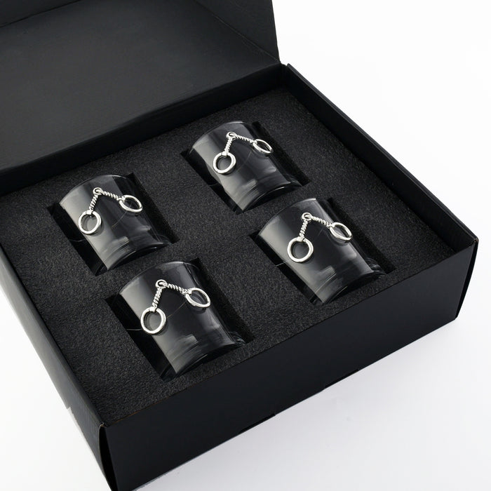 Arthur Court Snaffle Bit Bar Glasses - Set of 4