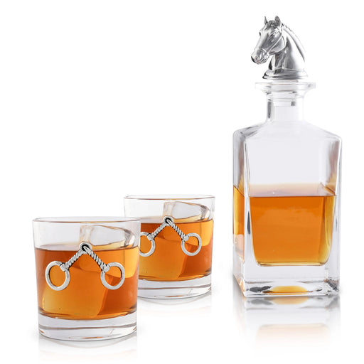 Arthur Court Equestrian Decanter Set