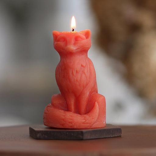 Red Fox Sculpted Wax Candle
