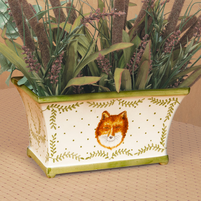 Foxy Fable Vase Porcelain Vase - Planter
