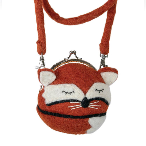 Sleepy Fox Round Handbag