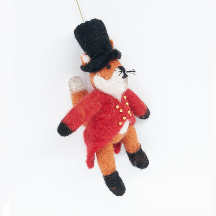 Lord Fox Wool Felt Ornament