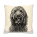 Doodle Accent Dog Pillow by Eric & Christopher