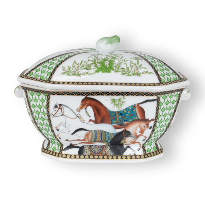Dancing Horses Porcelain Tureen