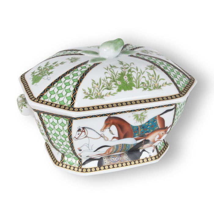 Dancing Horses Porcelain Tureen