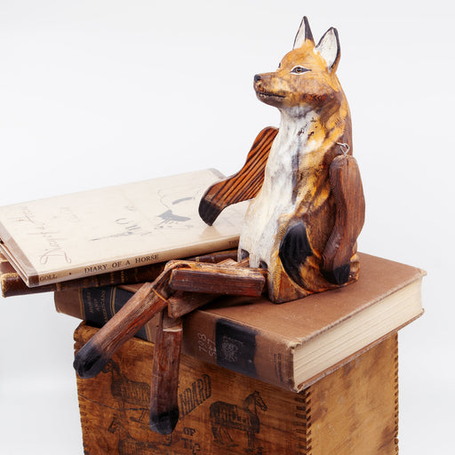 Reynard the Fox Wood Shelf Sitter