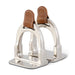 Stirrup Equestrian Bookends Leather Strap