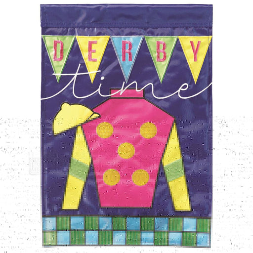 Derby Party! Racing Silks Flag - Large