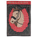 Horse & Red Roses Derby Garden Flag