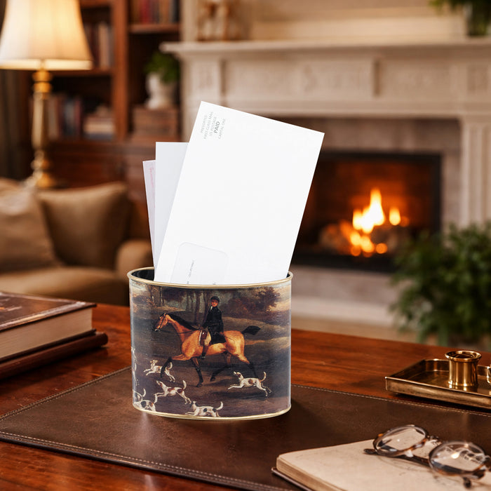 English Fox Hunt Letter Desk Box