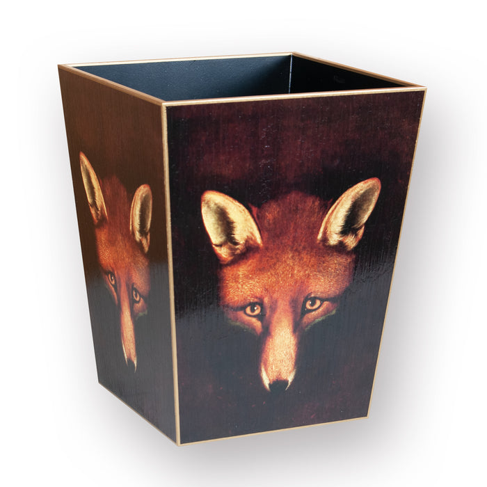 Sly Fox Wood Waste Basket