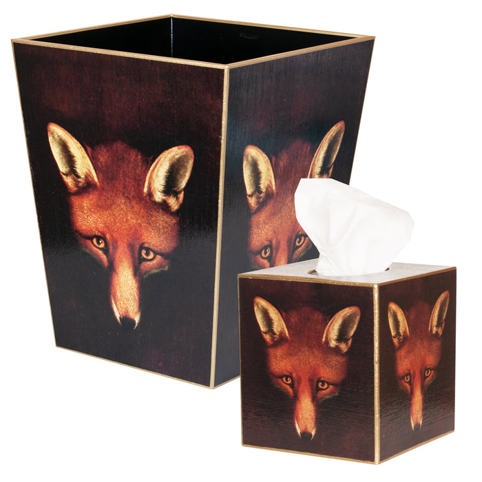 Sly Fox Wood Waste Basket
