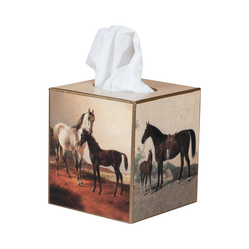 Mare and Foal Tissue Box Cover