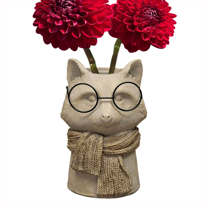 raccoon plant pot Reggie the Raccoon Vase