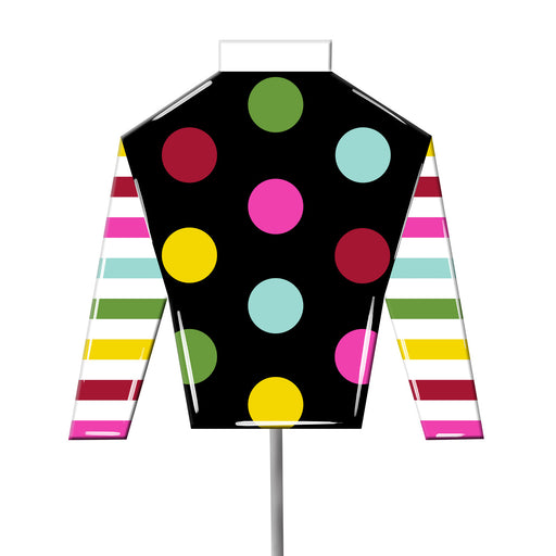 Jockey Silks Yard Stake - Multi Color