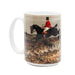 Foxhunting Jumping the Ditch Mug - 14oz