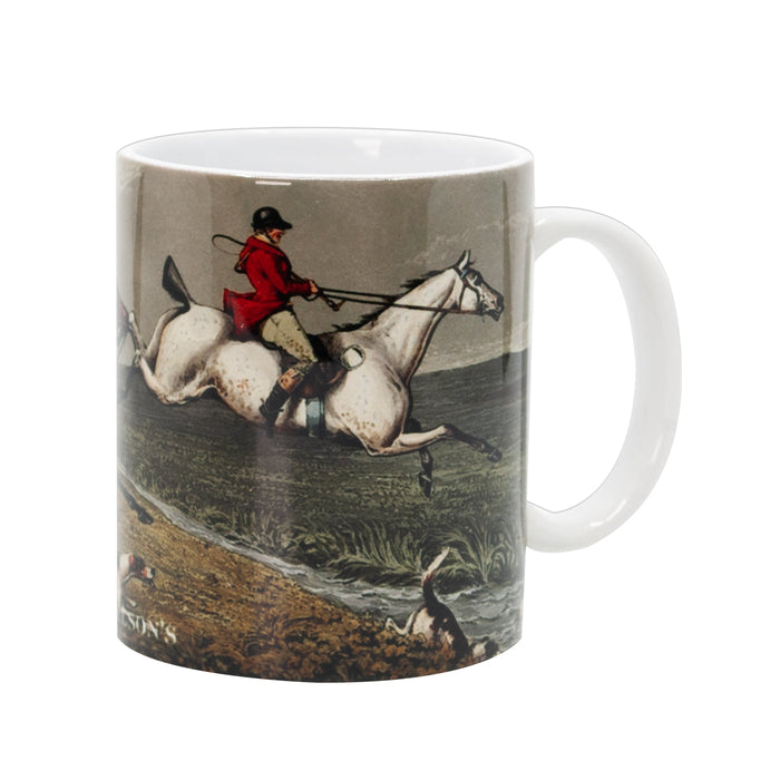 Foxhunting Jumping the Creek Mug - 12oz