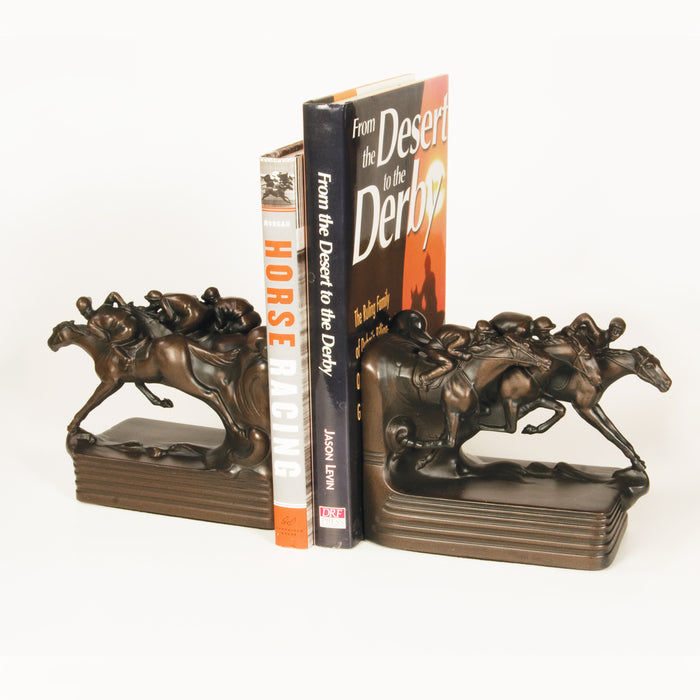 Final Furlong Horse Racing Bookends