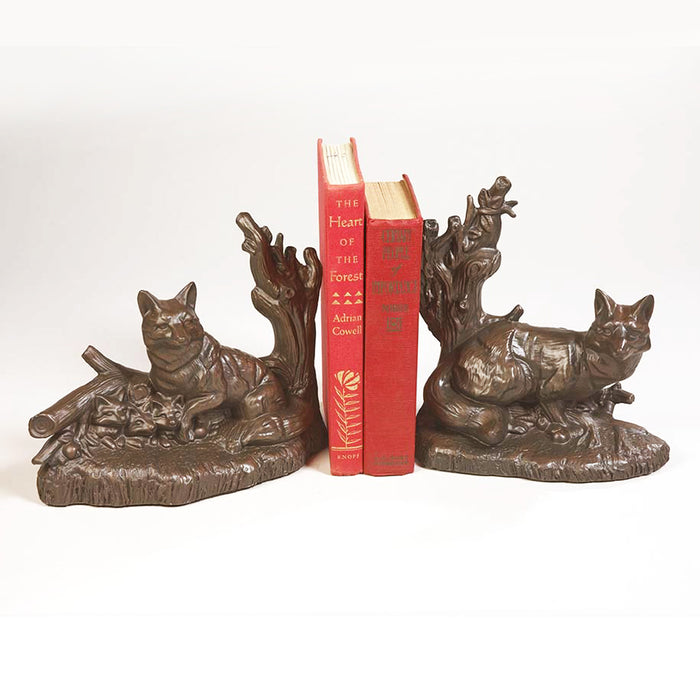 Fox Family Bookends