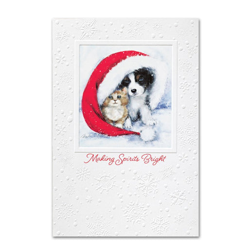 Perfect Playmates Pets Embossed Christmas Cards