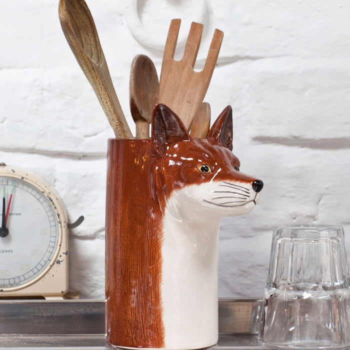 Sly Brother Fox Utensil Holder