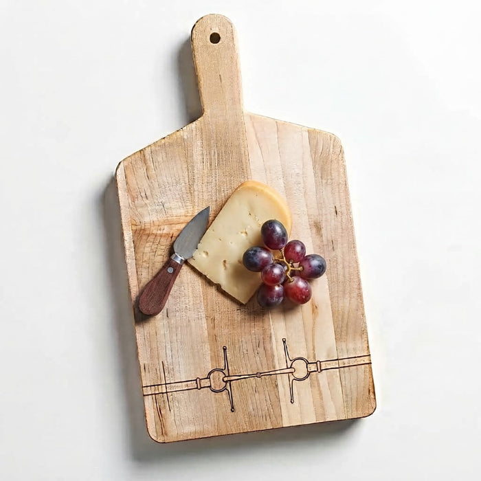 Hunt Country Snaffle Bit Maple Wood Cheese Board 