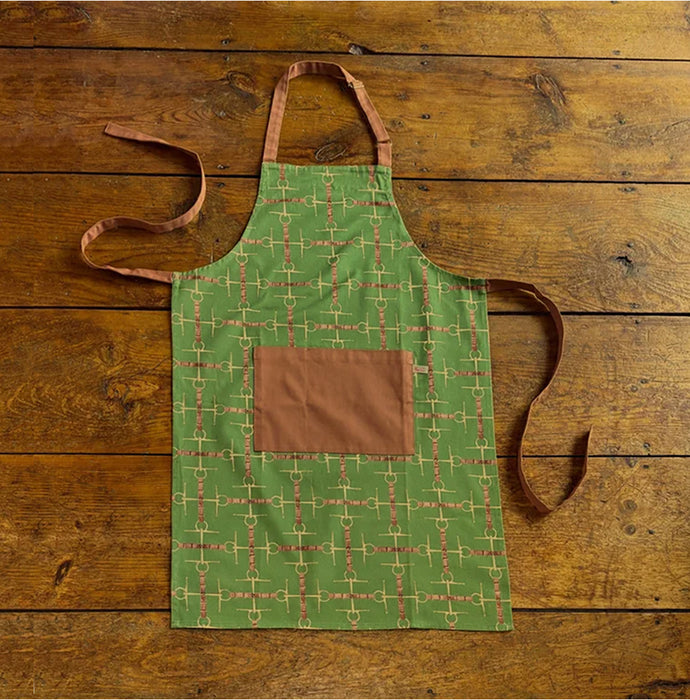 Hunt County Cotton Apron Forest Green