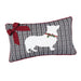 Corgi Holiday Embroidered Pillow