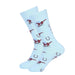 Race Day Men's Socks - Light Blue