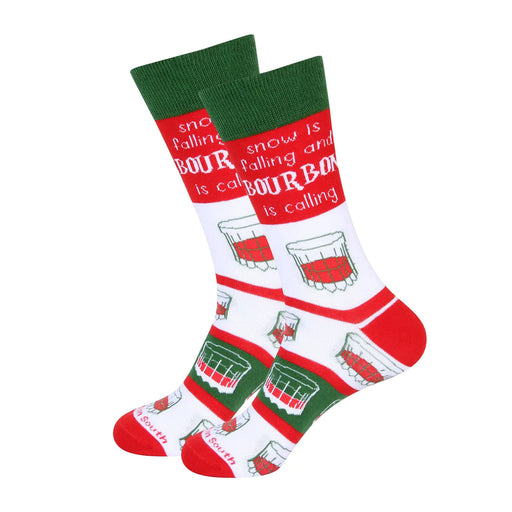 Bourbon is Calling Holiday Men's Socks